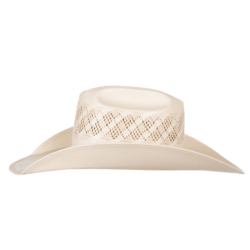 American Hats Wide Vent Ivory Tan 4 1/4in. Brim Open Crown
