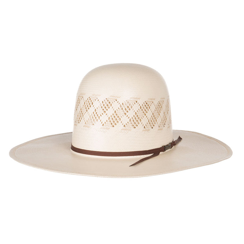 American Hats Wide Vent Ivory Tan 4 1/4in. Brim Open Crown