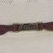 American Hats AHC Ivory and Tan 6300 Round Oval 5 Inch Brim Open Crown Straw Hat