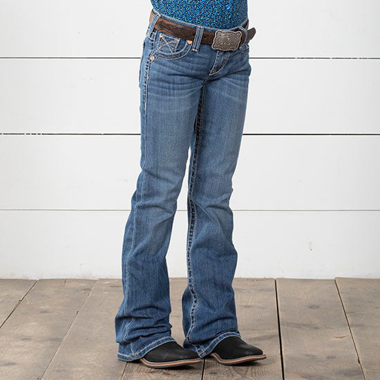 Ariat Girls Real Bootcut Whipstitch Jeans