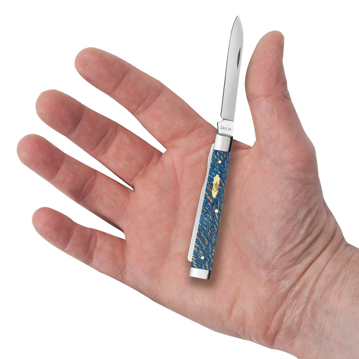 Case Knives Blue Sycamore Wood Baby Doc Knife