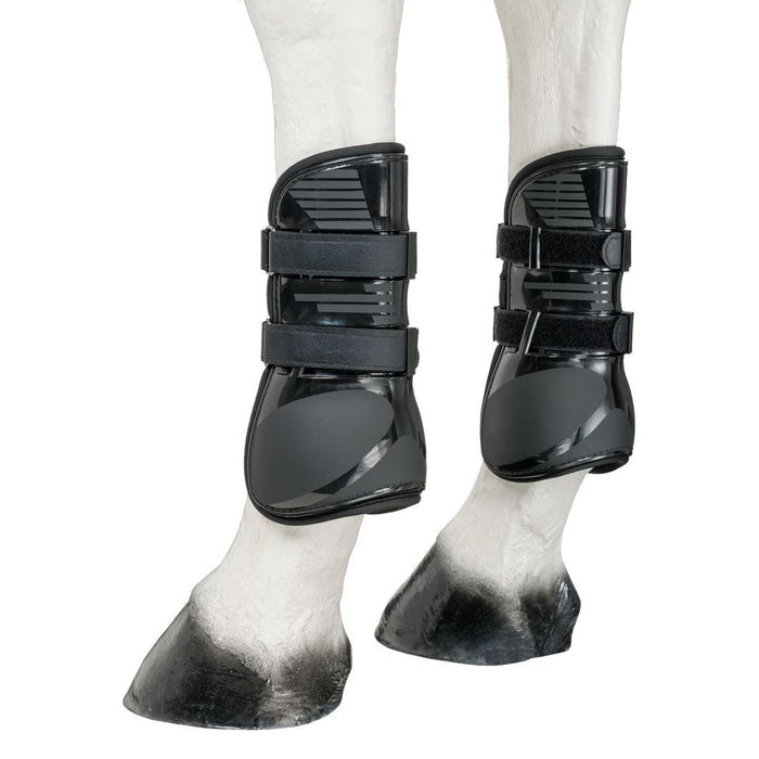 Tough 1 Black Open Front Tendon Splint Boots