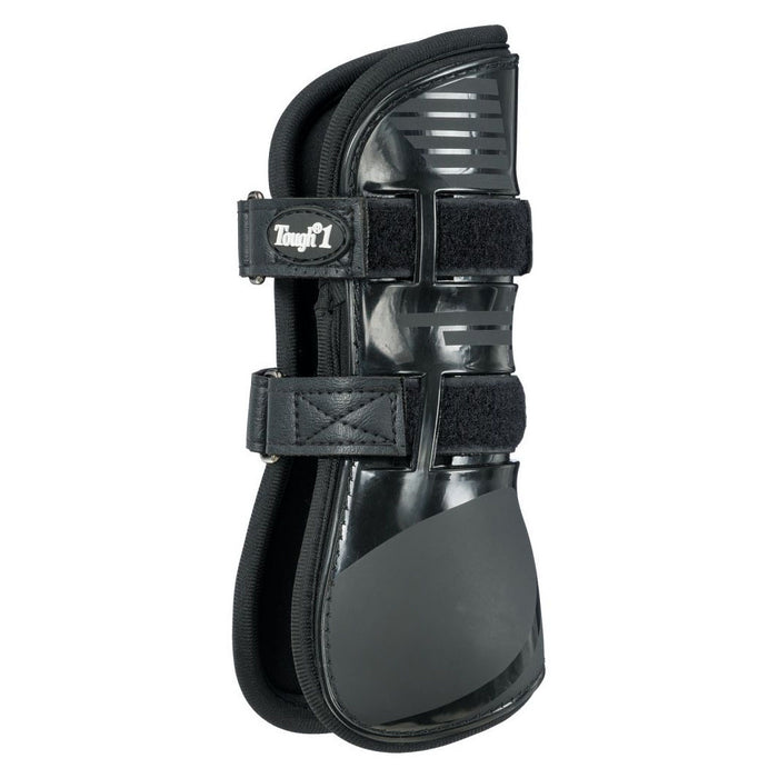 Tough 1 Black Open Front Tendon Splint Boots