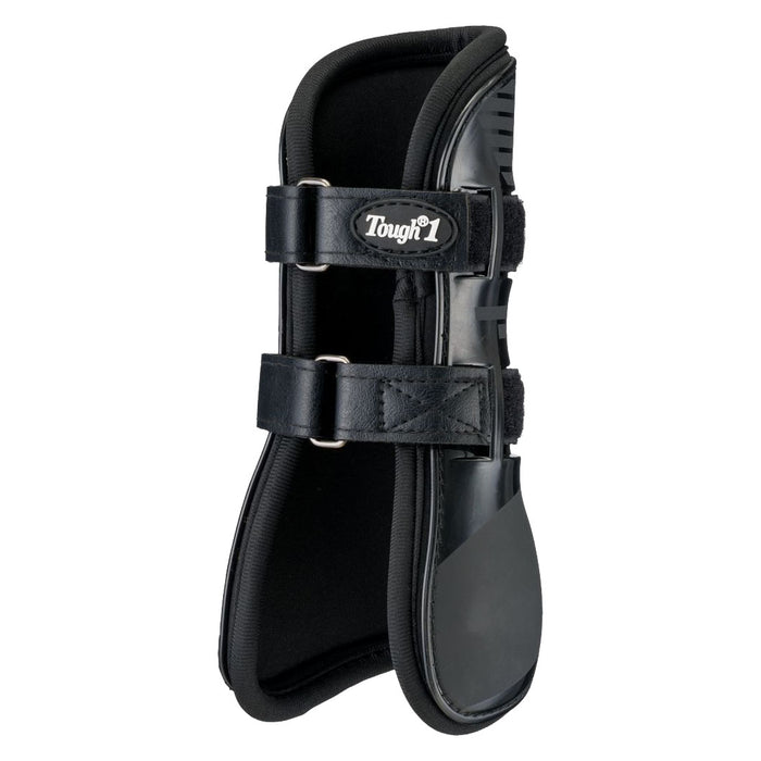 Tough 1 Black Open Front Tendon Splint Boots