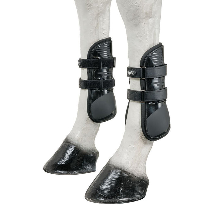 Tough 1 Black Open Front Tendon Splint Boots