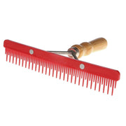 Stimulator Fluffer Comb with Wood Handle