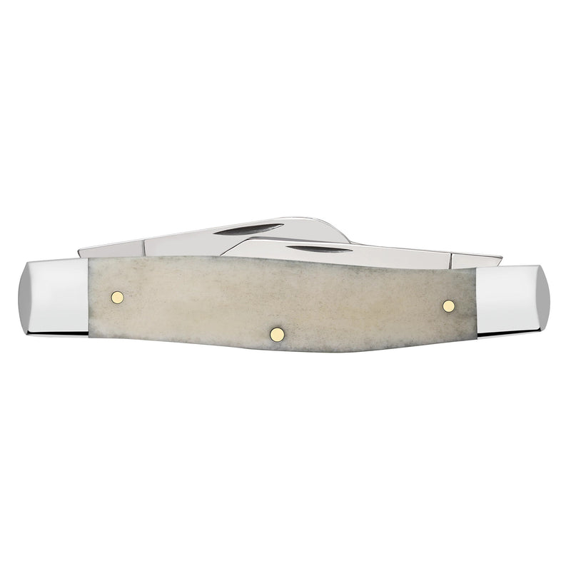 Case XX Large Stockman Star Spangled Series Embellished Smooth Natural Bone Pocket Knife CA64142