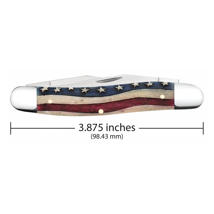 Case Star Spangled Series - Emb Smooth Natural Bone Muskrat
