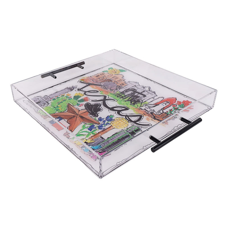 Glory Haus State Of Texas Acrylic Tray