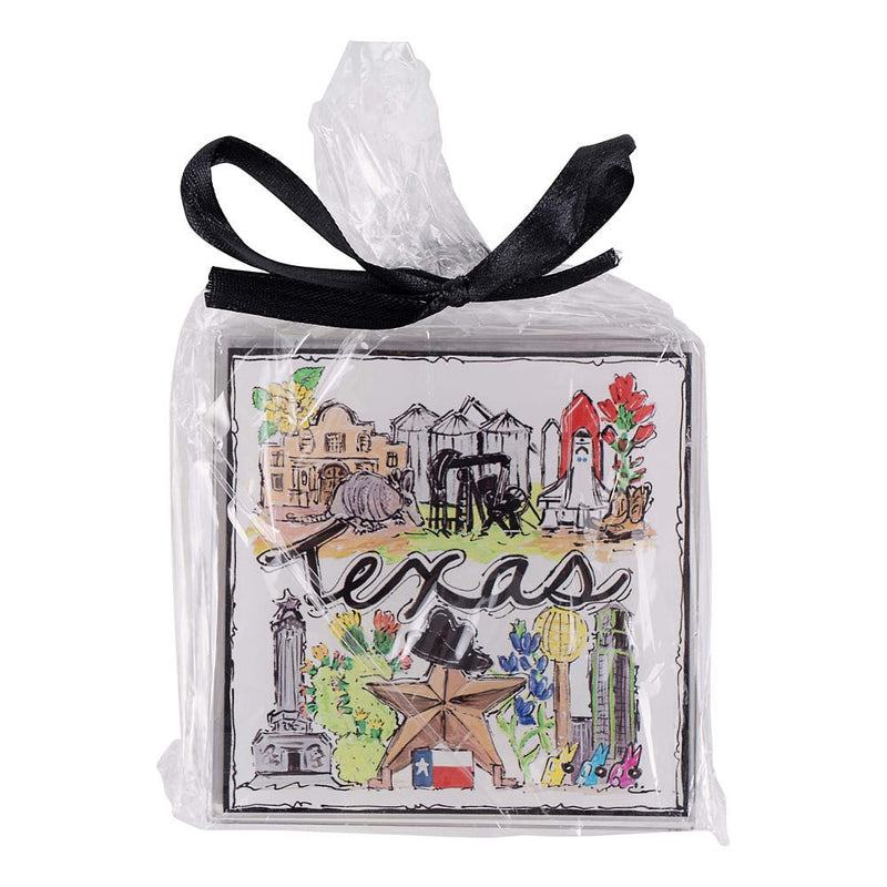 Glory Haus State of Texas Icon Coaster Set