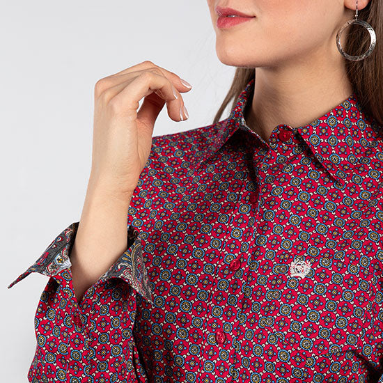 Cinch Western Scarlet Top