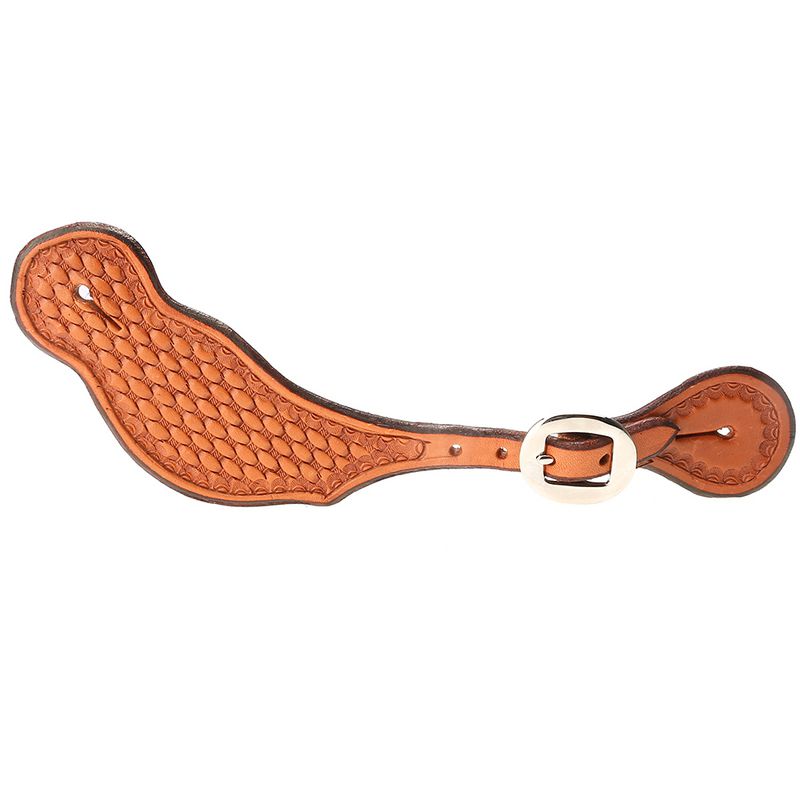 Basket Stamped Cowboy Spur Straps