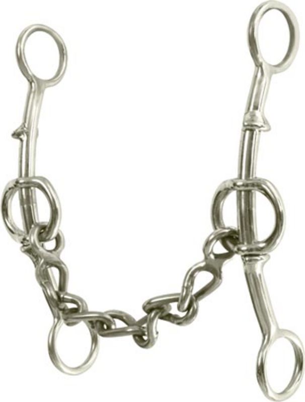 Classic Double Gag Short Shank Chain Bit