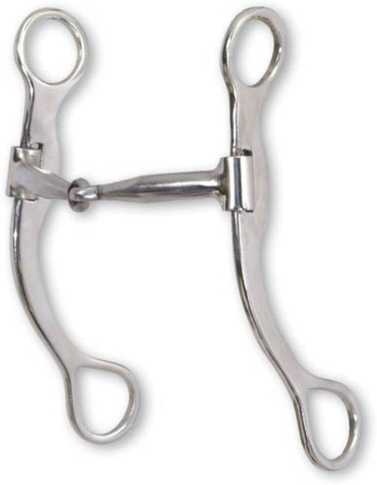 7 1/2in Stainless Cheek Smooth Snaffle Bit