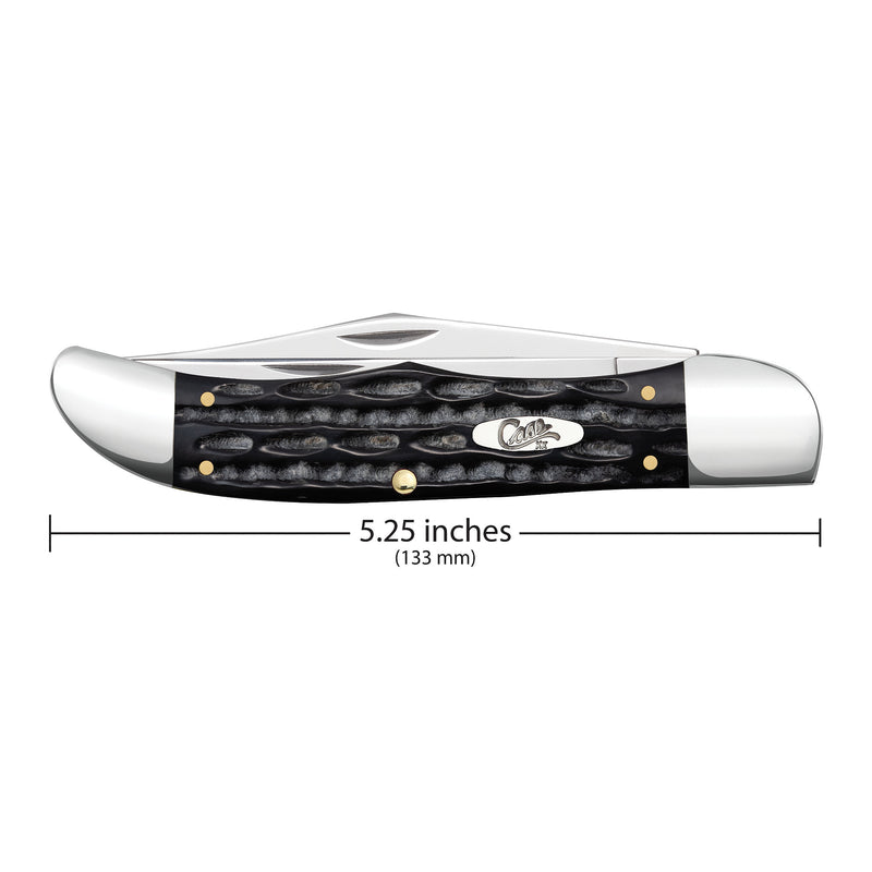 Case Jigged Buffalo Horn Folding Hunter (BH265 SS) w/ Sheath