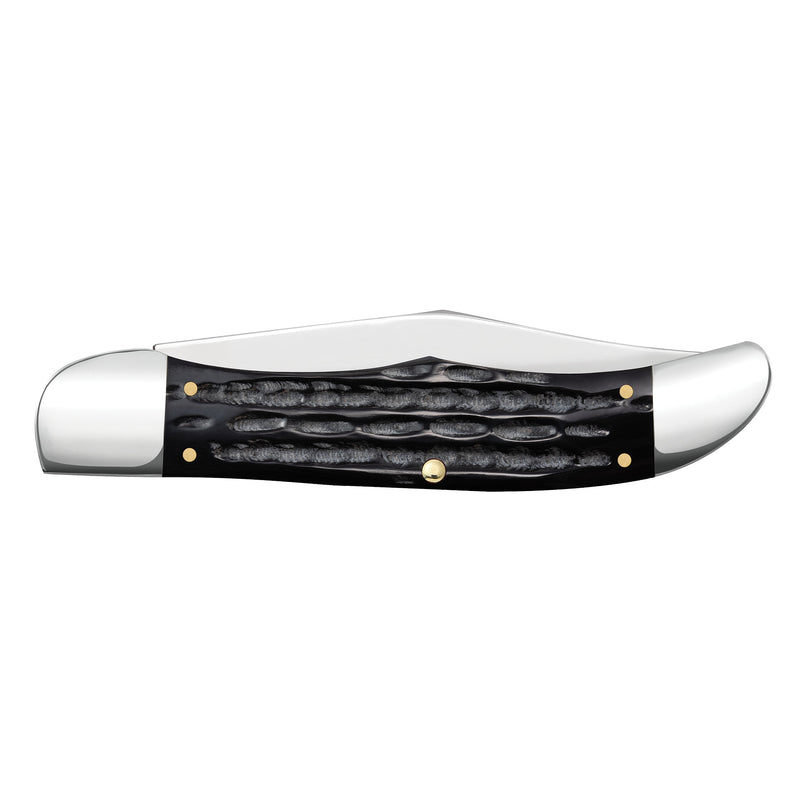Case Jigged Buffalo Horn Folding Hunter (BH265 SS) w/ Sheath