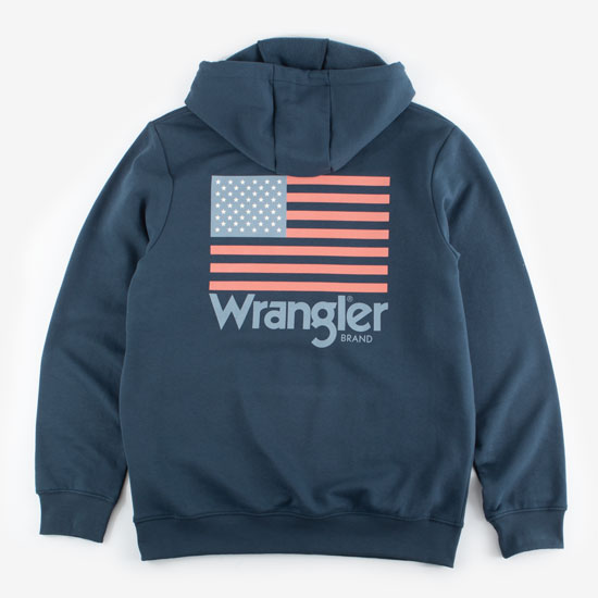 Wrangler Men's American Flag Graphic Hoodie