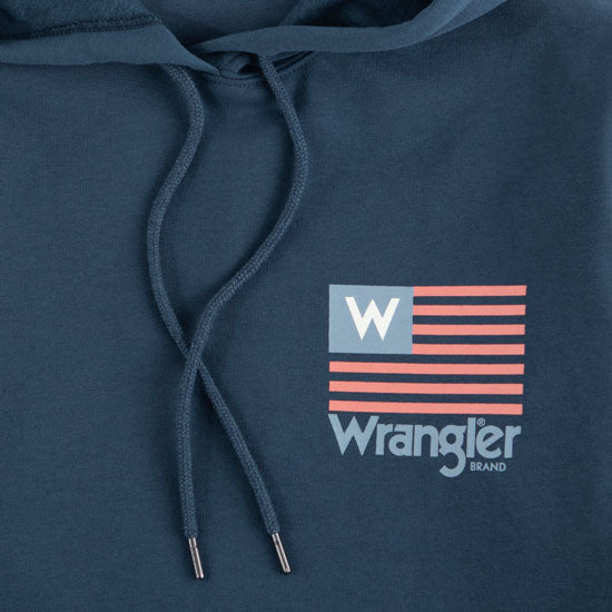 Wrangler Men's American Flag Graphic Hoodie