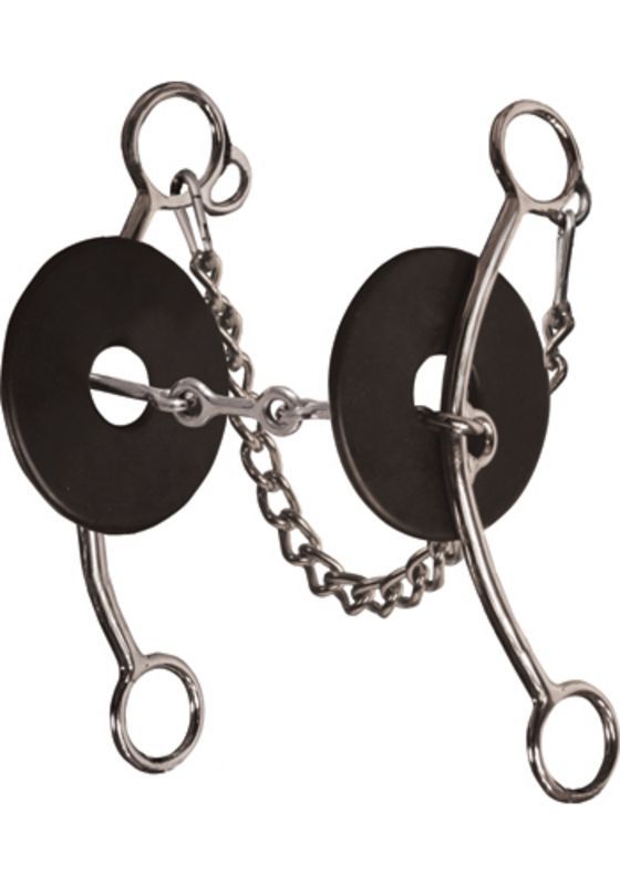 Pozzi 8 /4in 3 Piece Smooth Snaffle Bit