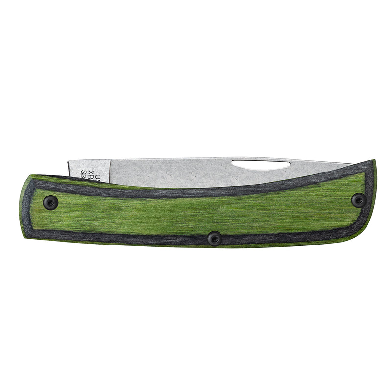 Case Knives Crossroads Green Black Laminate Sod Buster Jr Knife