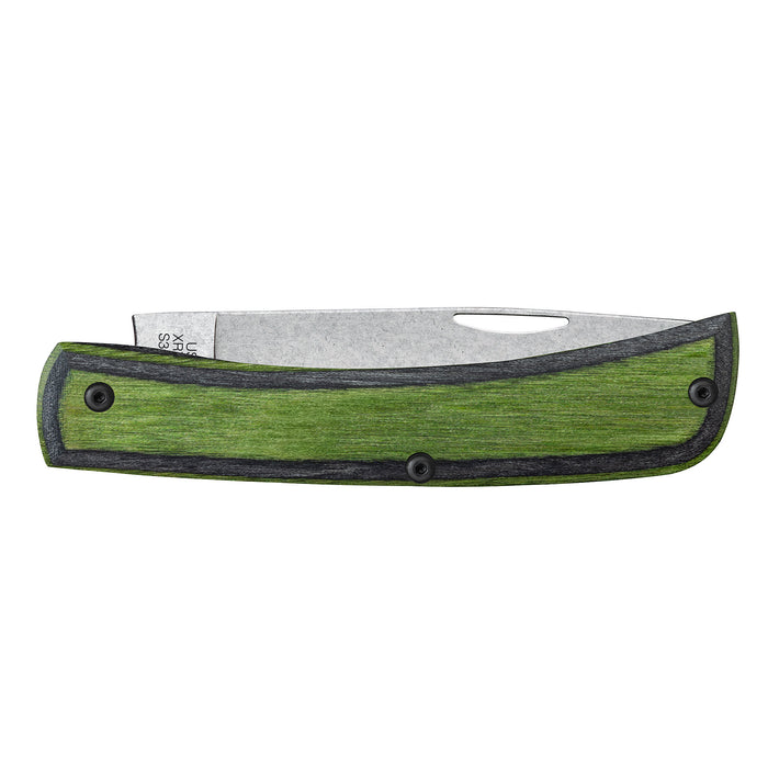 Case Knives Crossroads Green Black Laminate Sod Buster Jr Knife