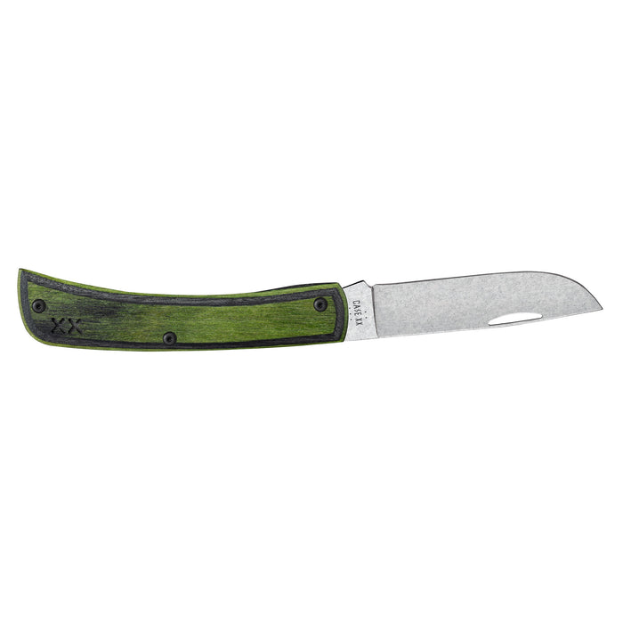 Case Knives Crossroads Green Black Laminate Sod Buster Jr Knife