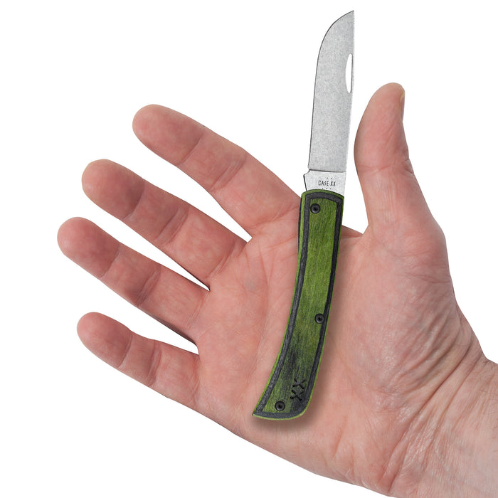 Case Knives Crossroads Green Black Laminate Sod Buster Jr Knife