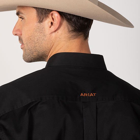 Ariat Men's Solid Twill Buttondown Black Shirt