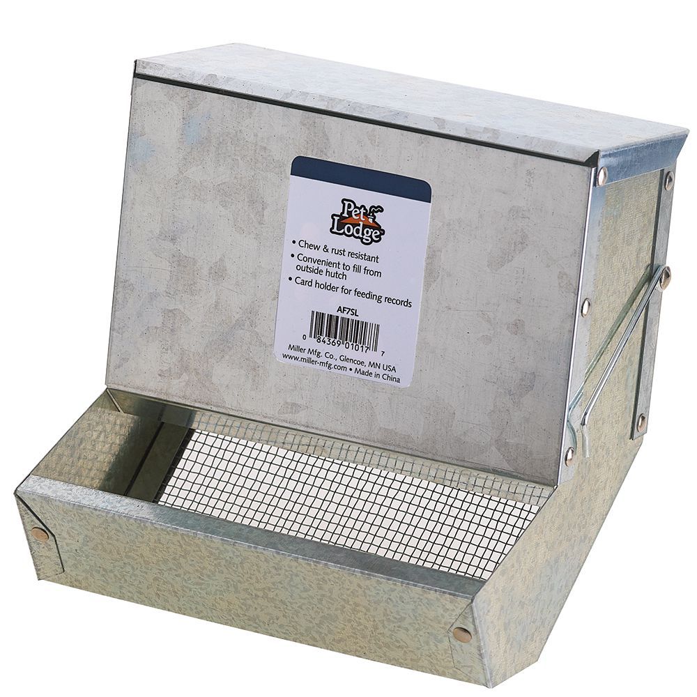 Pet Lodge 7 inch Galvanized Feeder Sifter Bottom with Lid