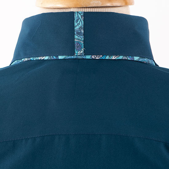 Royal  Highness Laguna Blues Double Collared Show Blouse
