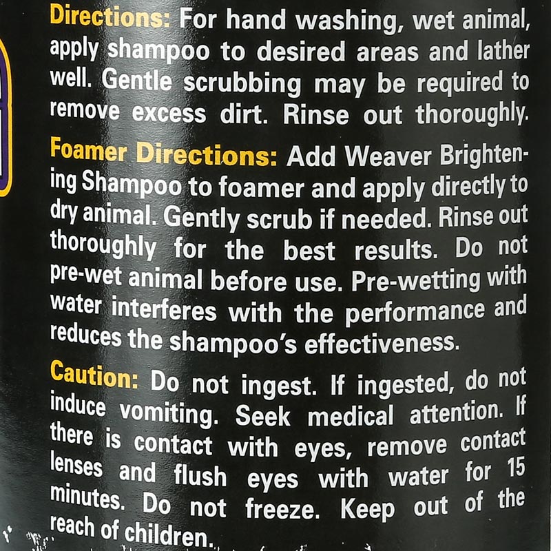 Weaver Leather Leather Brightening Shampoo Quart
