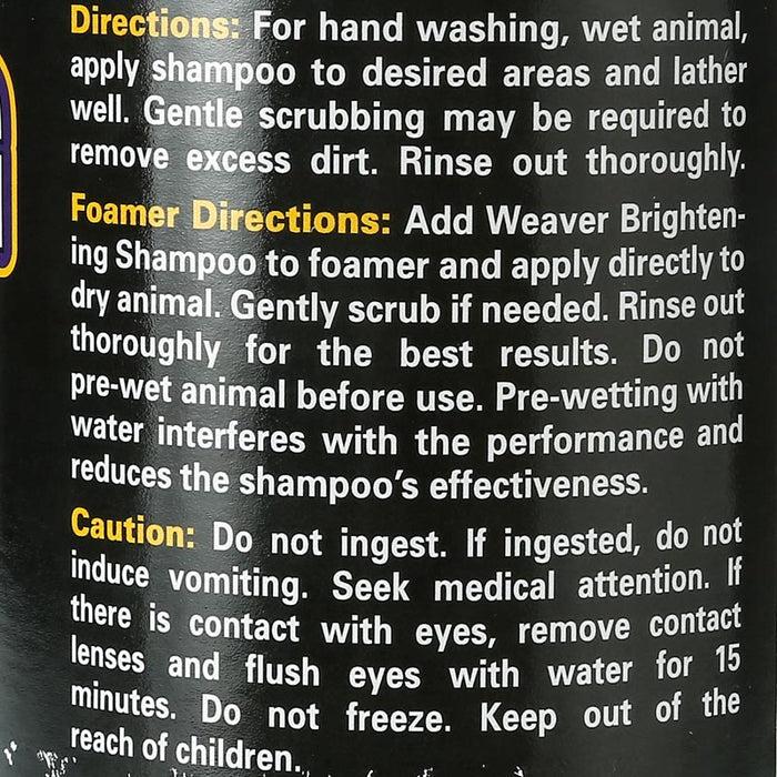 Weaver Livestock Brightening Shampoo Quart