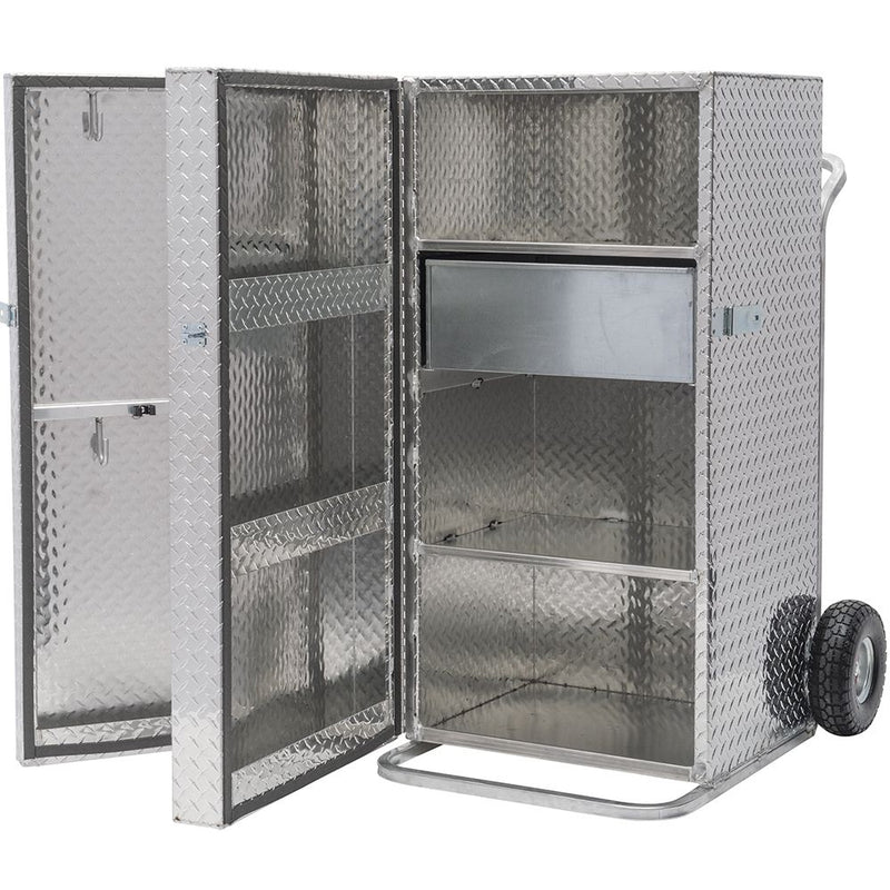 Weaver Leather Leather Treadplate Showbox Double Door 4`