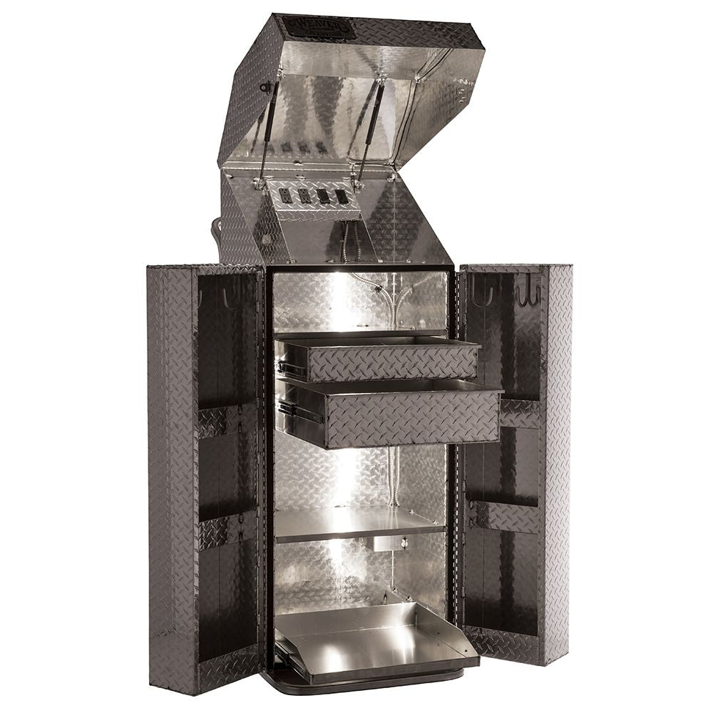 Weaver Leather Leather Flip-Top LED Deluxe Dolly Box