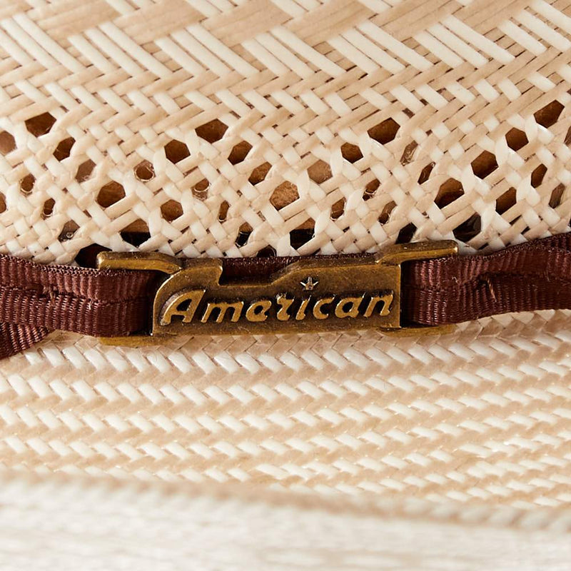 American Hats AHC 6900 Racher Drilex 2 Cord Chocolate Band 4 1/4in. Brim Straw Cowboy Hat