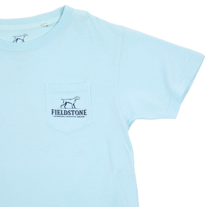 Fieldstone Boy's Chambray Neon Bronco Tee Shirt