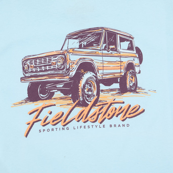 Fieldstone Boy's Chambray Neon Bronco Tee Shirt