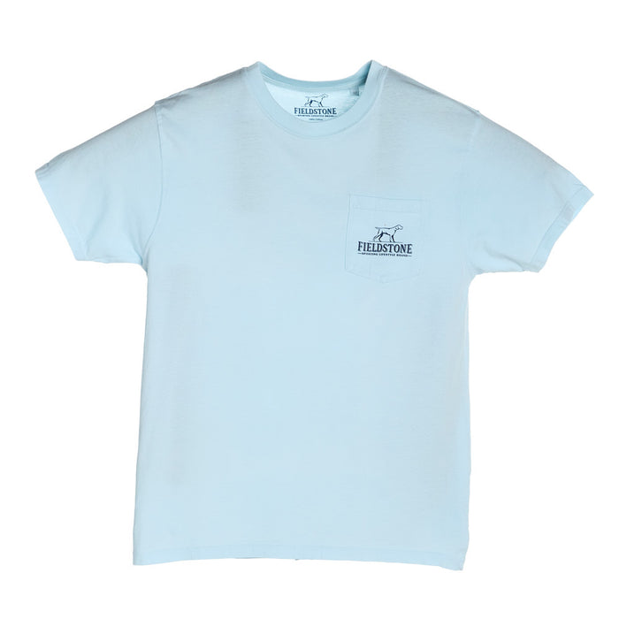 Fieldstone Men's Chambray Neon Bronco Tee Shirt