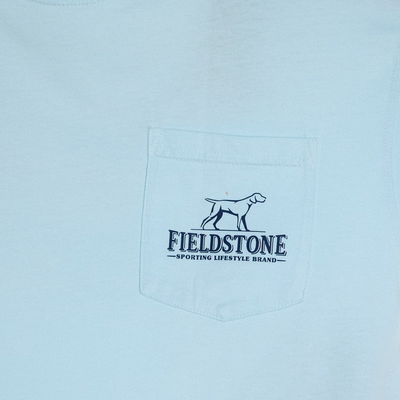 Fieldstone Men's Chambray Neon Bronco Tee Shirt