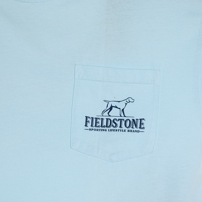 Fieldstone Men's Chambray Neon Bronco Tee Shirt
