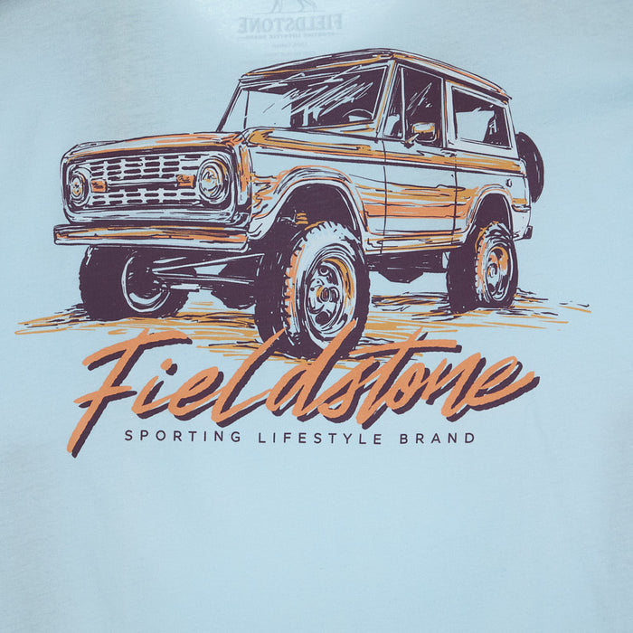 Fieldstone Men's Chambray Neon Bronco Tee Shirt