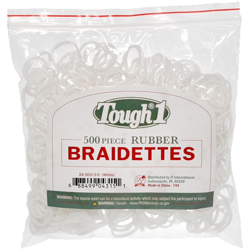 White Braidettes Braiding Bands