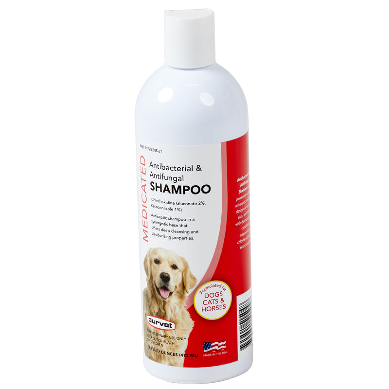 Durvet Medicated Antibacterial and Antifungal Pet Shampoo
