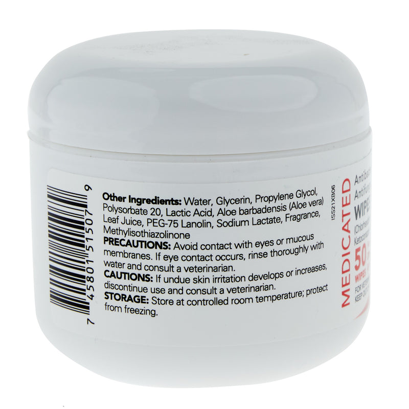 Durvet Medicated Antibacterial and Antifungal Wipes