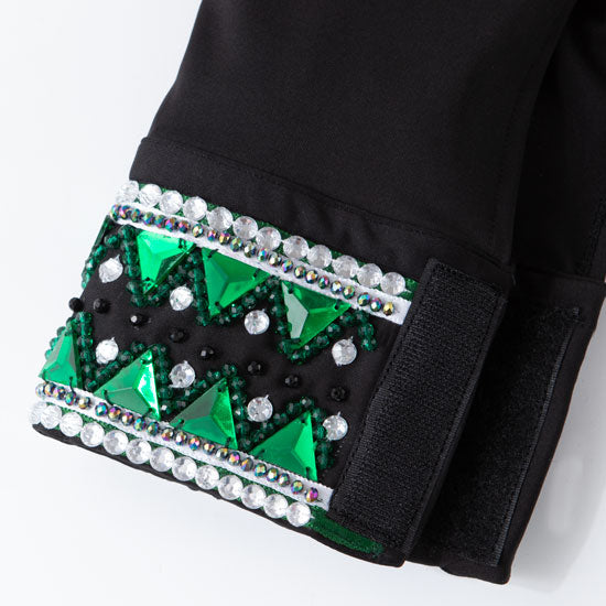 Royal  Highness Emerald Sparkle Show Blouse
