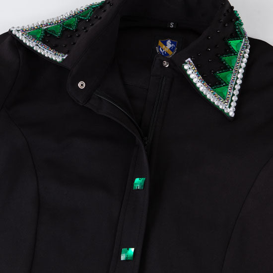 Royal  Highness Emerald Sparkle Show Blouse