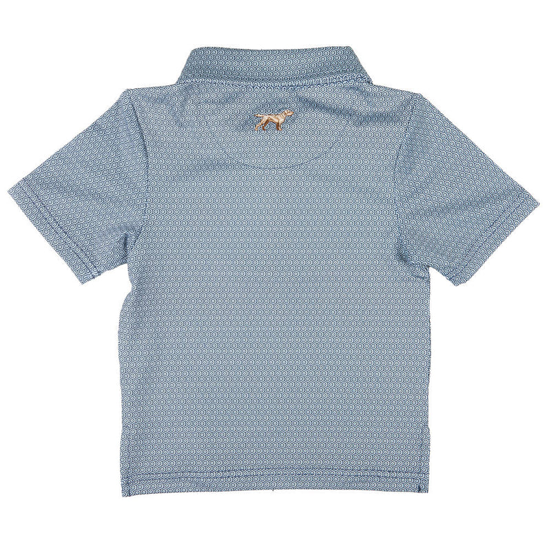 Fieldstone Boy's Navy Diamond Polo