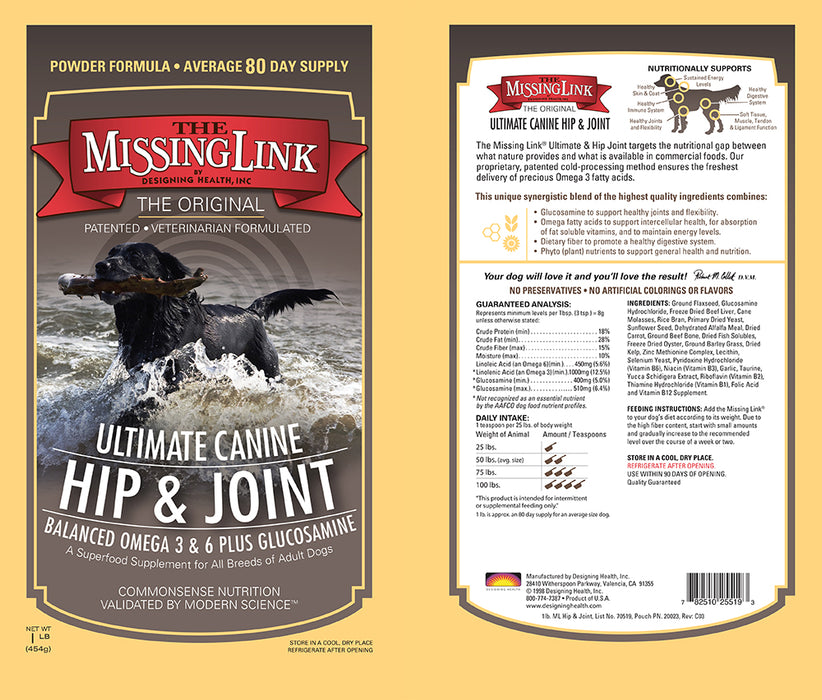 The Missing Link Original Canine Hip and Joint 1lb