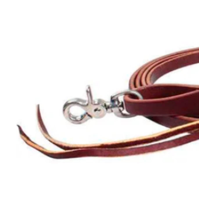 Professionals Choice 1/2in Pineapple Knot Latigo Roping Rein