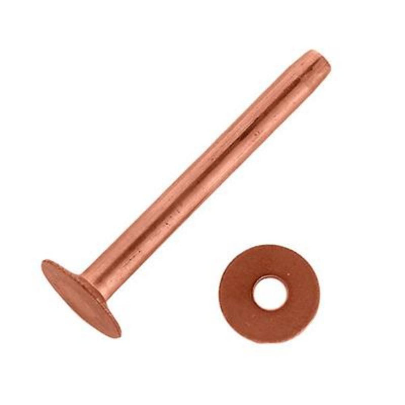 3/4" Solid Copper Rivets with Burrs